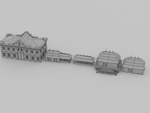 slavs city environments pack Model 3D