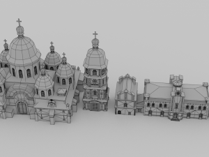 slavs city environments pack Model 3D