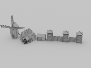 slavs city environments pack Model 3D