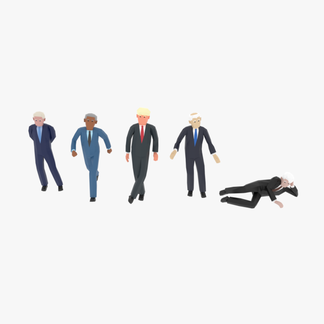 lowpoly politicians01 Model 3D .c4d .max .obj .3ds .fbx .stl .blend 