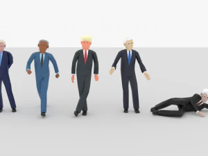lowpoly politicians01 3D Model