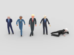 lowpoly politicians01 3D Model