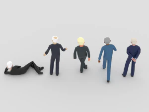 lowpoly politicians01 3D Model
