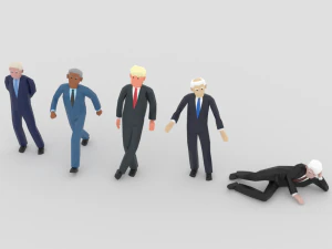 lowpoly politicians01 3D Model