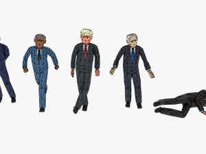 lowpoly politicians01 Model 3D