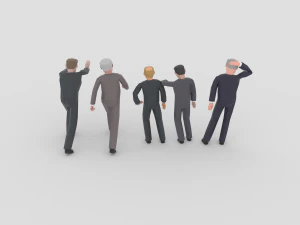 lowpoly politicians 02 3D Model