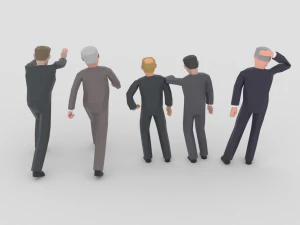 lowpoly politicians 02 3D Model