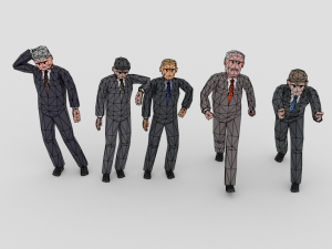 lowpoly politicians 02 3D Model