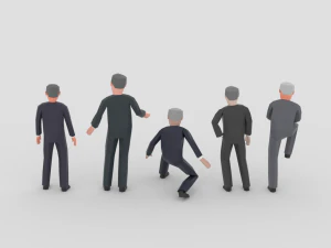 lowpoly politicians 03 3D Model