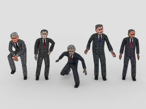 lowpoly politicians 03 3D Model