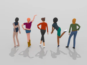 female pack 01 3D Model