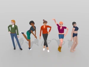 female pack 01 3D Model