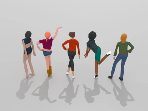 female pack 01 3D Model