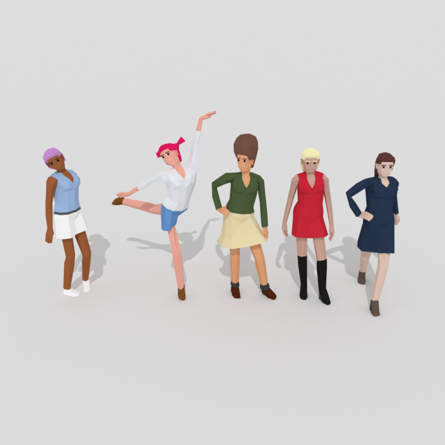 female pack 02 Model 3D .c4d .max .obj .3ds .fbx .stl .blend 