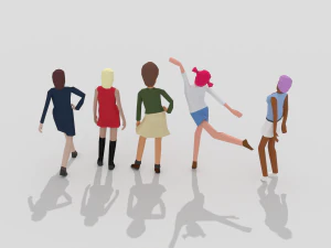 female pack 02 3D Model