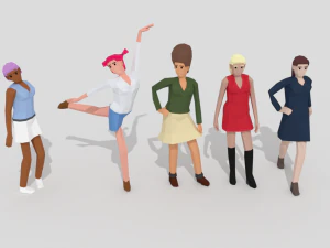 female pack 02 3D Model
