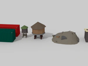street pack 3D Model