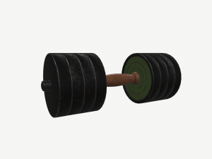 old dumbbell 3D Model