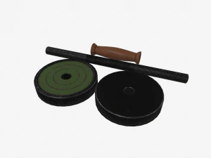 old dumbbell 3D Model