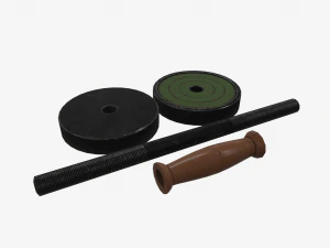 old dumbbell 3D Model