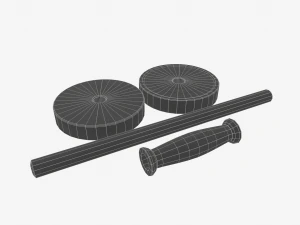 old dumbbell 3D Model