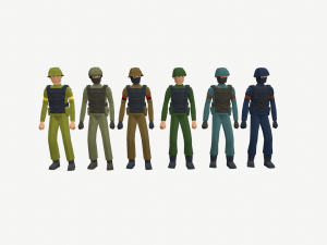 ukraine russia troops 3D Model