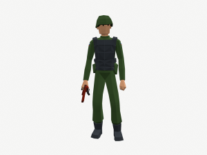 ukraine russia troops 3D 模型