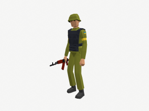 ukraine russia troops 3D 模型