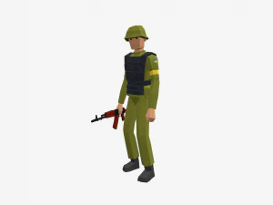 ukraine russia troops 3D Model
