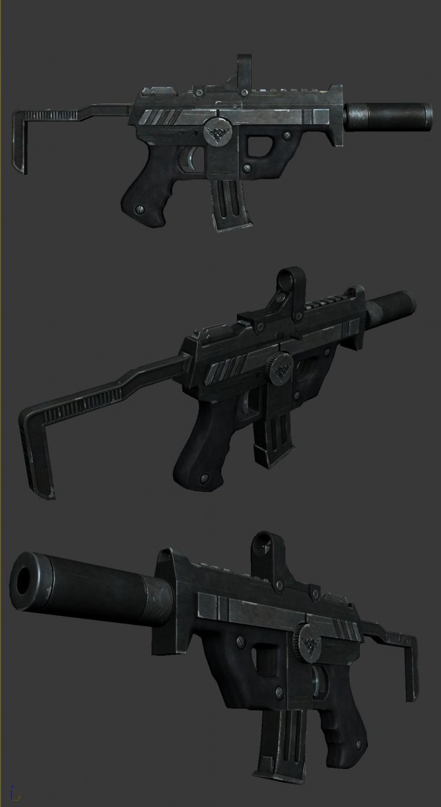rifle hydra 3D Модель .c4d .max .obj .3ds .fbx .stl .blend 