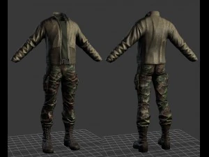 ドレス男性 3Dモデル