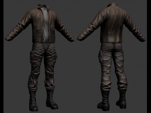 dress male 3D Model