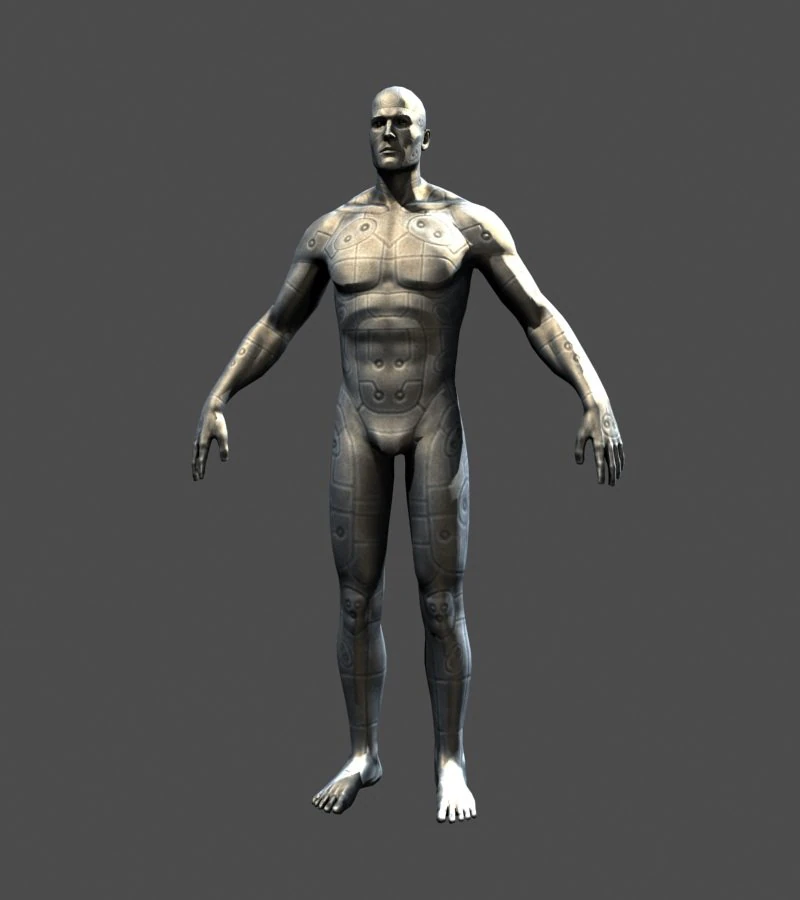 cyborg 3D Model .c4d .max .obj .3ds .fbx .stl .blend