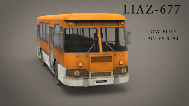 liaz 677 3D 모델 .c4d .max .obj .3ds .fbx .stl .blend 