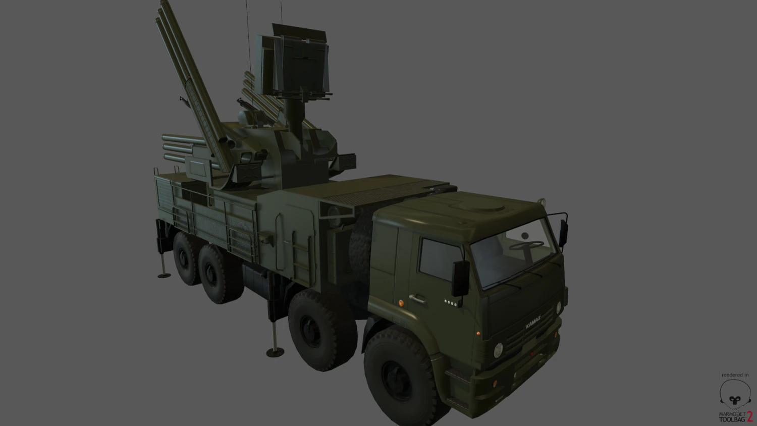 pantsir-s1 3D Model .c4d .max .obj .3ds .fbx .stl .blend 