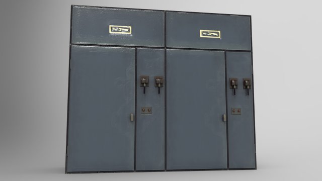electric box 3D Model .c4d .max .obj .3ds .fbx .stl .blend