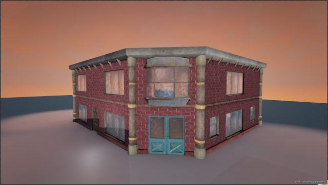 corner house Model 3D .c4d .max .obj .3ds .fbx .stl .blend 