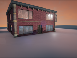 corner house Model 3D