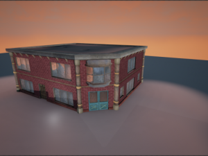 corner house Model 3D