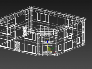 corner house Model 3D