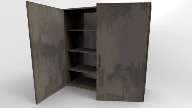 cabinet metal 3D Модель .c4d .max .obj .3ds .fbx .stl .blend 