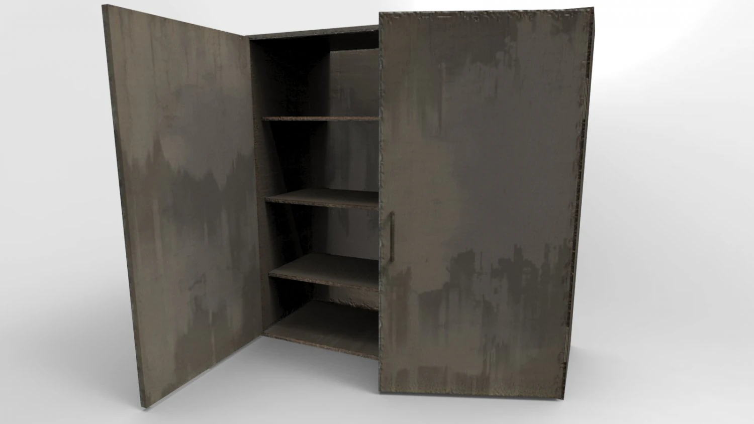 cabinet metal 3D Model .c4d .max .obj .3ds .fbx .stl .blend 