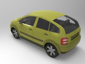 audi a2 Modèle 3D