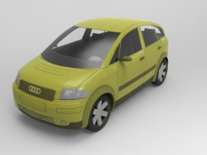 audi a2 Modèle 3D