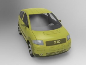 audi a2 Modèle 3D