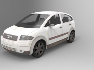 audi a2 Modèle 3D