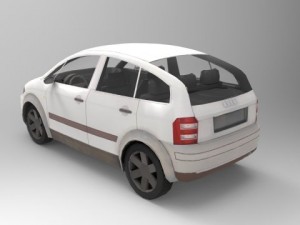 audi a2 Modèle 3D
