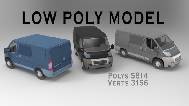 van 3D Модель .c4d .max .obj .3ds .fbx .stl .blend 