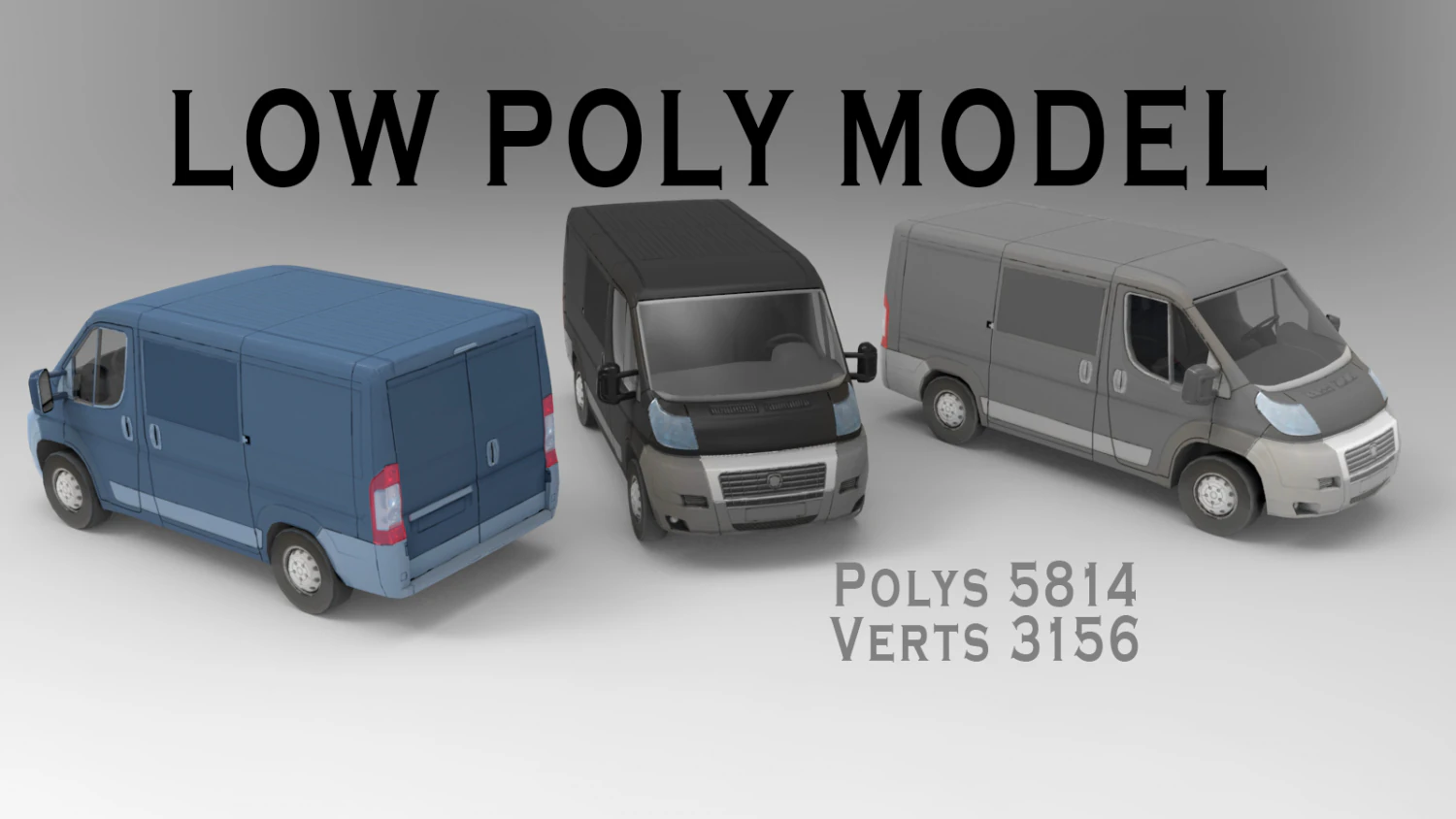 furgoneta Modelo 3D .c4d .max .obj .3ds .fbx .stl .blend 