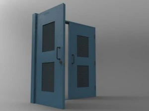 door blue 3D Model